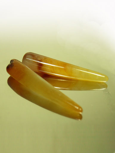 Untreated (SOLD) Jadeite jade, ideal for earrings, 6.9c.