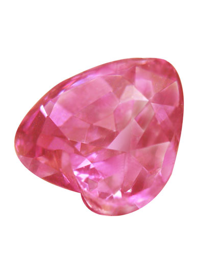 Oto ruby with rich red and wholesome white,romantic heart shape.