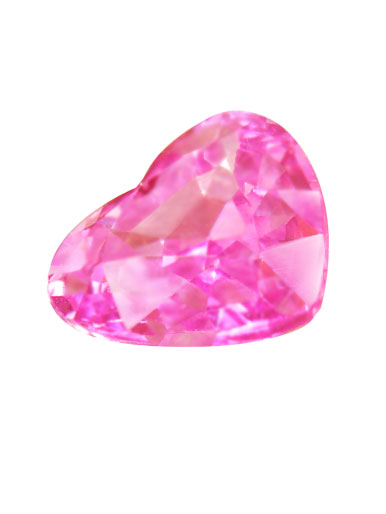 Romantic heart shape, crystal clean clarity, luscious luster.