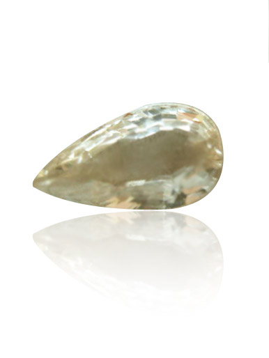 Burmese clean white alive with sparkling fire & clarity, 1.08ct.