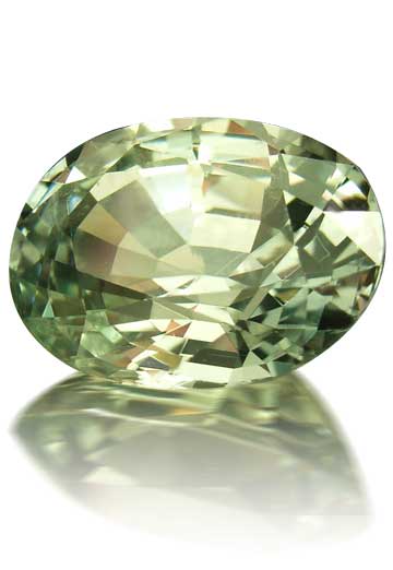 A SOLD Green 5ct+ with brilliance and crystal clarity
