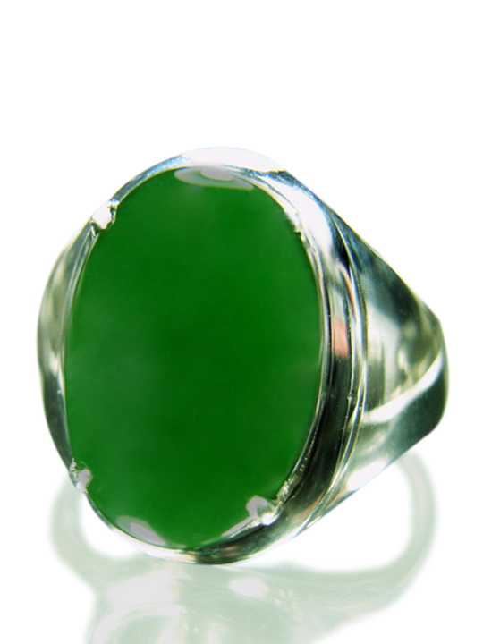 SOLD Deep apple green with GREAT TRANSPARENCY, 2.76ct.